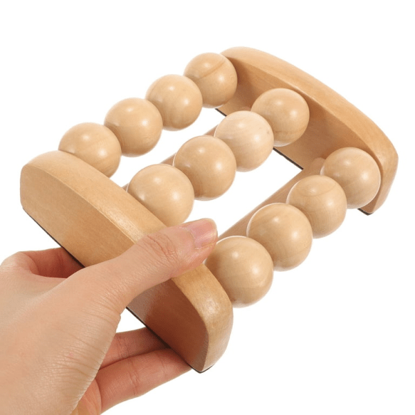 Three Strands Foot Roller with 12 wooden rollers